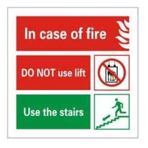 High Design Fire Safety Signage Application: Home