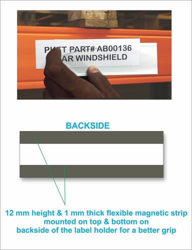 Plastic Magnetic Label Holder 100 mm By PLASTIKRAFT