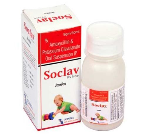 SOCLAV - Amoxicillin 200mg And Potassium Clavulanate 28.5mg Powder, Pediatric Use Only in 30ml Bottle