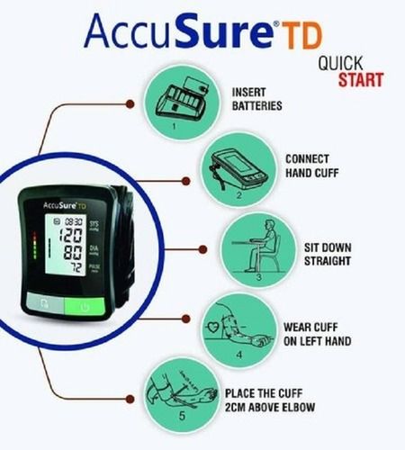  Accusure Td Bp मॉनिटर आवेदन: ब्लड प्रेशर को मापें 