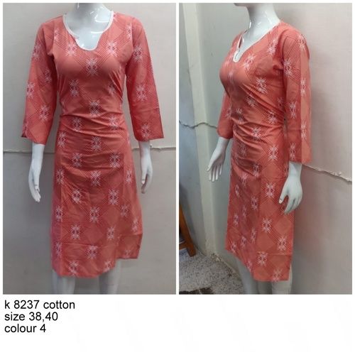 Ladies Printed Cotton Kurtis