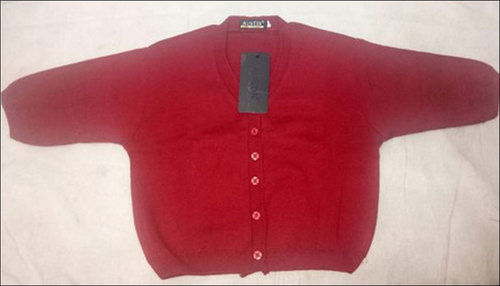 Red Ladies Woolen Knitted Blouse