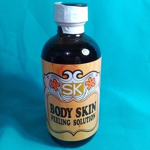 Body Skin Peeling Solution Bottle Ingredients: Chemicals