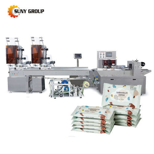 PLC Controlled Automatic Wet Wipes Packaging Machine