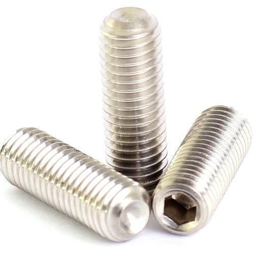 Stainless Steel Allen Grub Screws - Round Head, 304 Material Grade, Silver And Grey | Highly Durable, Premium Quality, Corrosion Resistant Packaging