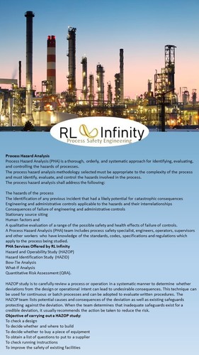 HAZOP Study Service By RL Infinity Engineering