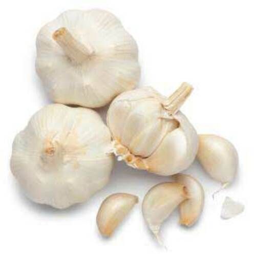 Natural Organic White Garlic - Raw Fresh Form, 100% Moisture, Non Harmful Natural Taste