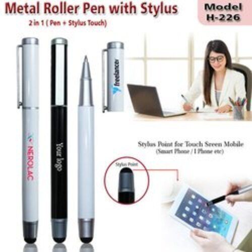 All Metal Roller Pen With Stylus H-226