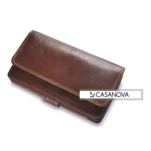 Black Strap Closer Leather Ladies Wallets