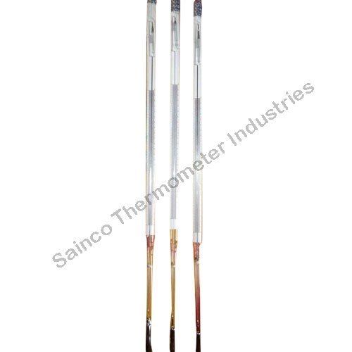 Glass White Beckmann Laboratory Thermometer