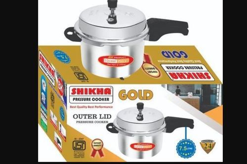 7.5 Liter Gold Outer Lid Aluminium Pressure Cooker