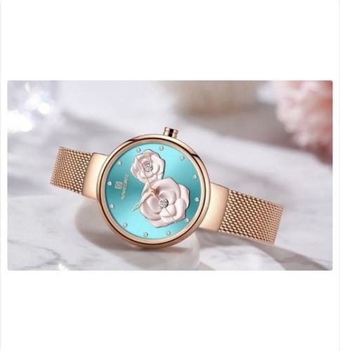 Naviforce Rose Gold Blue Quartz Ladies Watch Nf5013 Color Of Band: 5 Different Colours