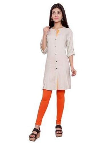 Plain Design Women Short Kurti