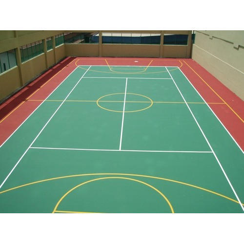 Green Satin Matte Sports Flooring