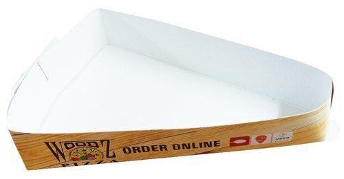 Glossy Lamination Triangle Paper Printed Pizza Box