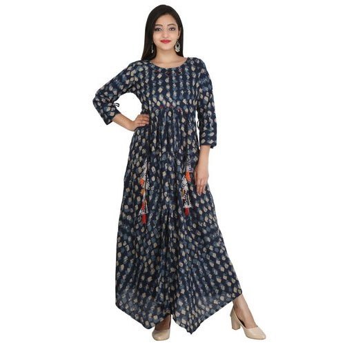 Various Colors Are Available Women Printed Cotton Kurti