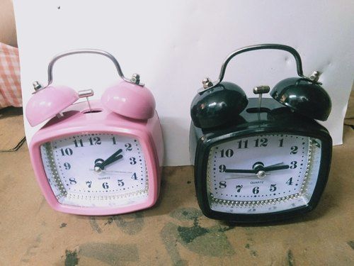 Multi Color Metal Alarm Table Clock