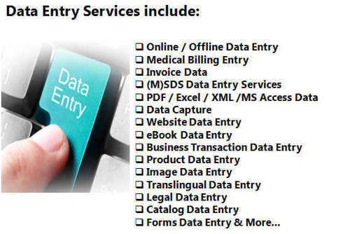 Online Data Entry Work Services By Arsh Ansh Technologies