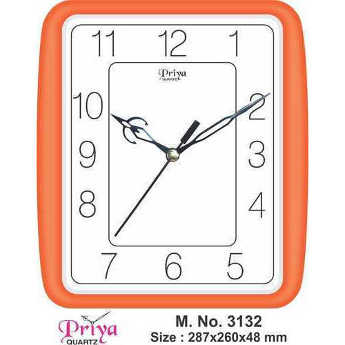 Multi Color Plastic Quartz Wall Clock