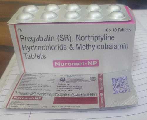 Pregabalin Nortriptyline And Methylcobalamin Tablet