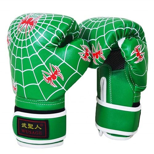 Printed PU Leather Boxing Gloves