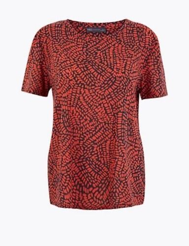 Printed Relaxed Fit T-Shirt Age Group: Adult