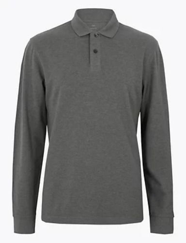 Pure Cotton Long Sleeve Polo T-Shirt Age Group: Adult