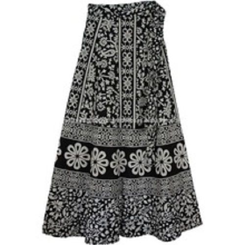 Various Colors Are Available Hand Block Print Wrap Skirts