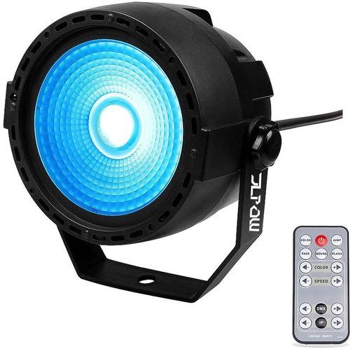 Abs + Metal Jlpow Super Bright Cob Par Can Lights With Dmx And Remote Control