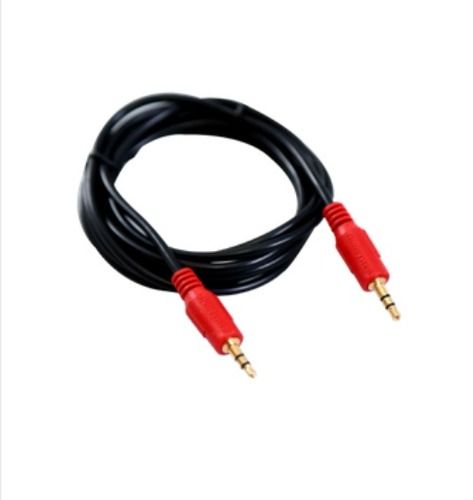 PVC Insulated Pure Copper Conductor Stereo Audio/Video Cable - 3.5mm Jack, Soft PVC Jacket, Different Colors, 1 Year Warranty