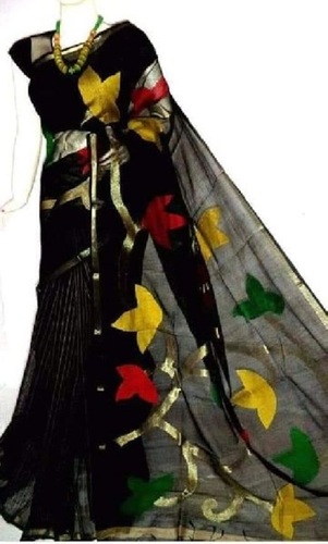 Black Color Madhobilata Saree