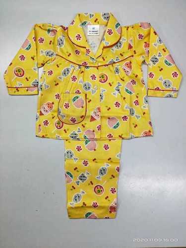 Printed Fine Finish Kids Night Suit