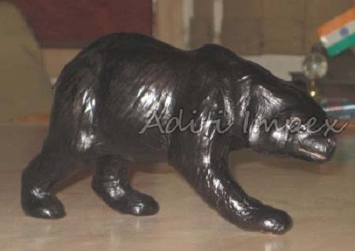 Handicraft Leather Bear Sculpture Size: Various Sizes Are Available