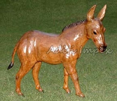 Handicraft Leather Donkey Sculpture Size: Various Sizes Are Available