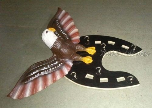 Handicraft Leather Eagle Key Holder Sculpture Size: Various Sizes Are Available