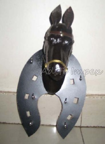 Handicraft Leather Horse Sculpture
