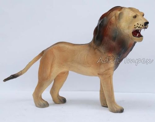 Handicraft Leather Lion Sculpture