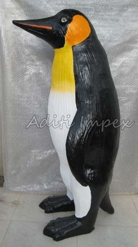 Handicraft Leather Penguin Sculpture
