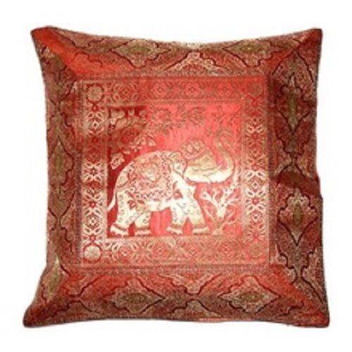 Various Colors Are Available Indian Silk Jacquard Cushion Cover