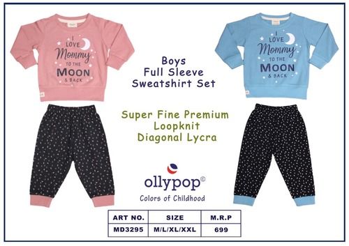 Ollypop Boys Full Sleeve Sweatshirt Set