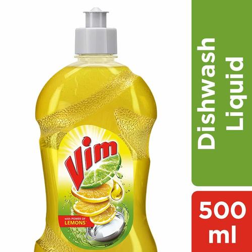 Yellow Vim Liquid Dish Wash Gel - 500Ml