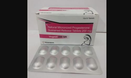 Vogest 200 Sr Natural Micronized Progesterone Tablets General Medicines