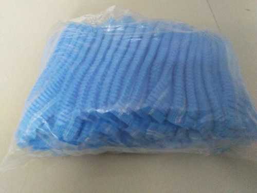 Disposable Bouffant Cap - Non Woven, Plain Blue Design | Ideal for Homes, Hotels, Clinics and Hospitals