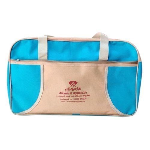 Sky Blue Rexine Travel Shoulder Bag