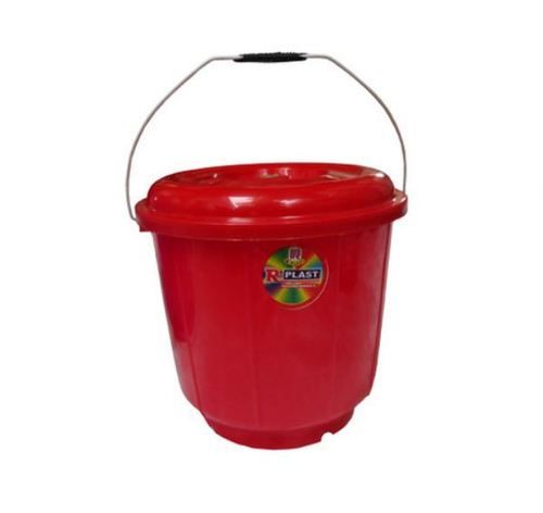 3 Liters Red Plastic Buckets