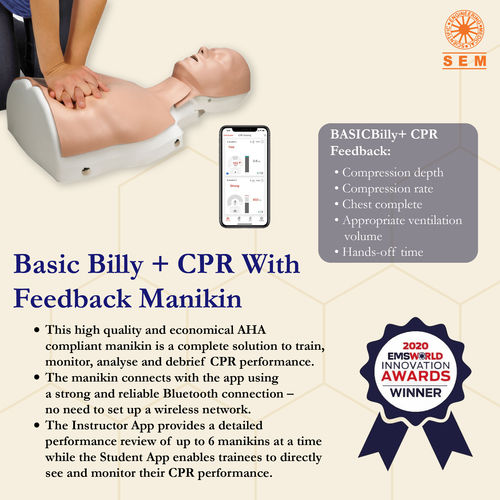 BASICBilly+ Basic Life Support (BLS) and CPR Manikin