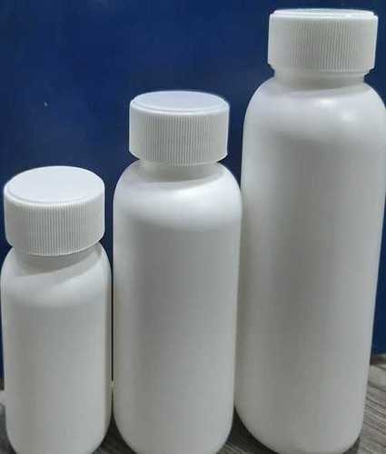 Cylindrical White Capsule Bottle
