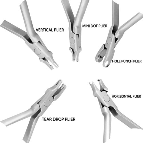 Dental Orthodontic Plier Hole Punch Vertical