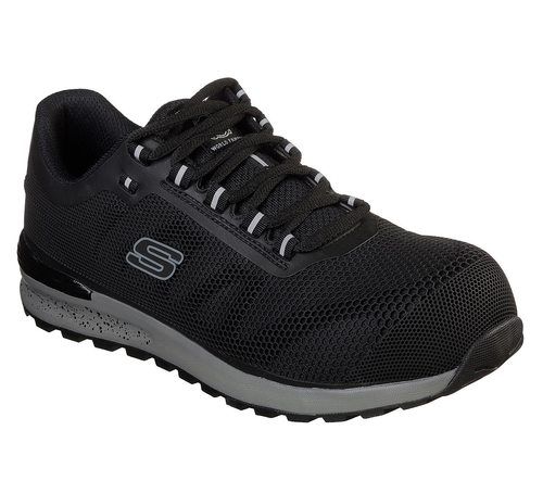 Blk Skechers Safety Shoe 77180