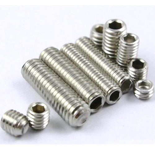 Polished Stainless Steel Slotted Grub Screw